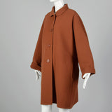 1980s Oscar de la Renta Brown Oversized Coat