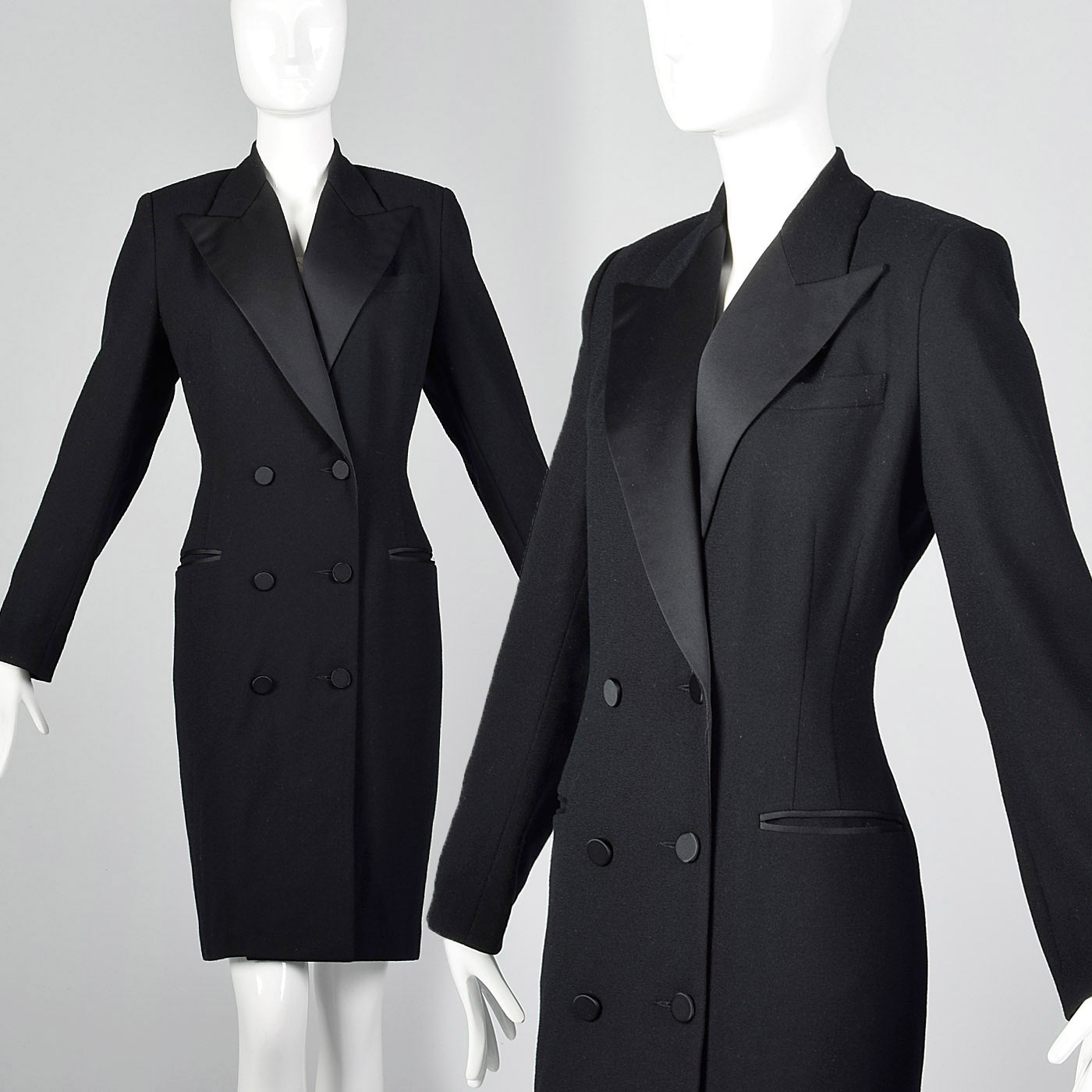 1980s Brooks Brothers Tuxedo Dress