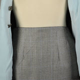 1990s Richard Tyler Black & White Plaid Skirt Suit