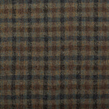 1950s Mens Brown Check Wool Jacket