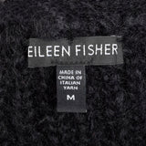 2010s Eileen Fisher Mohair Black Knit Vest