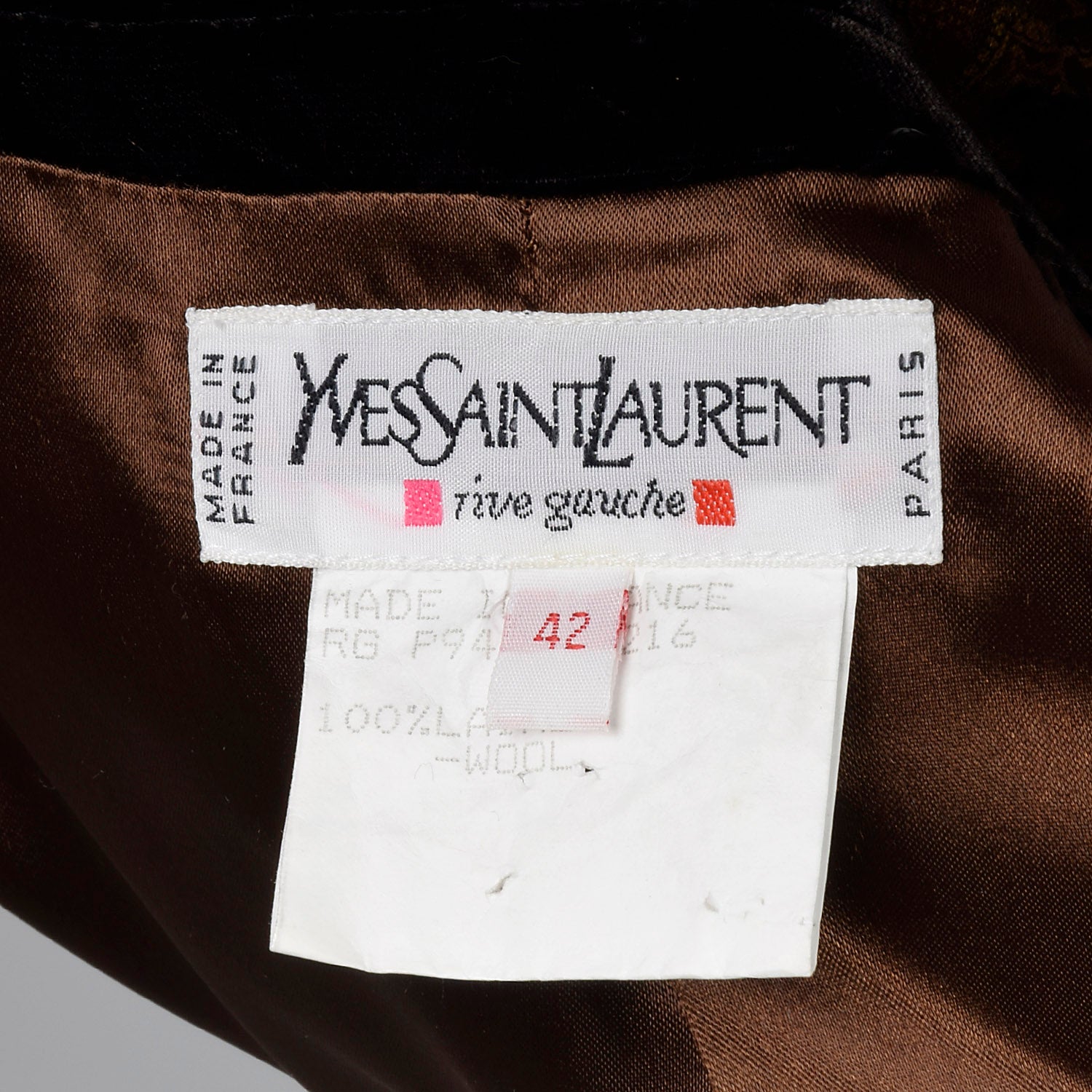 Large Yves Saint Laurent Rive Gauche 1990s Jacket