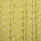 1960s Sheer Yellow Crochet Dress