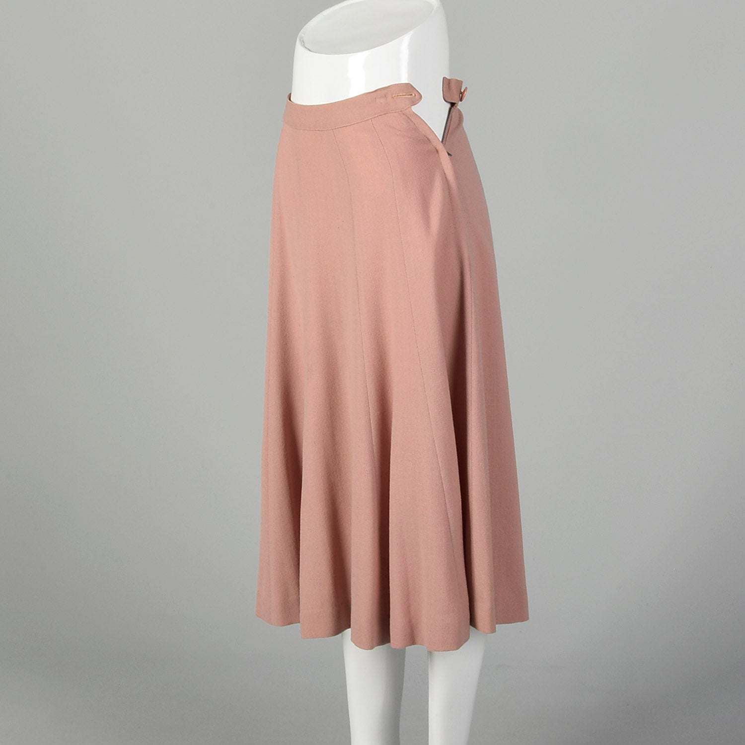 XS 1940s Dust Pink Skirt