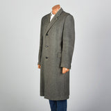 1960s Burberrys Gray Wool Overcoat