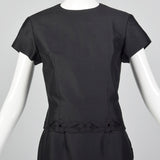 1960s Black Three Piece Skirt Set