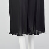 S/M Donna Karan Late 1980s Sheer Bias Cut Dress