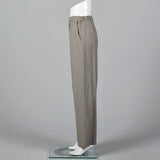 1990s Hermès Wool Pants in Heathered Gray