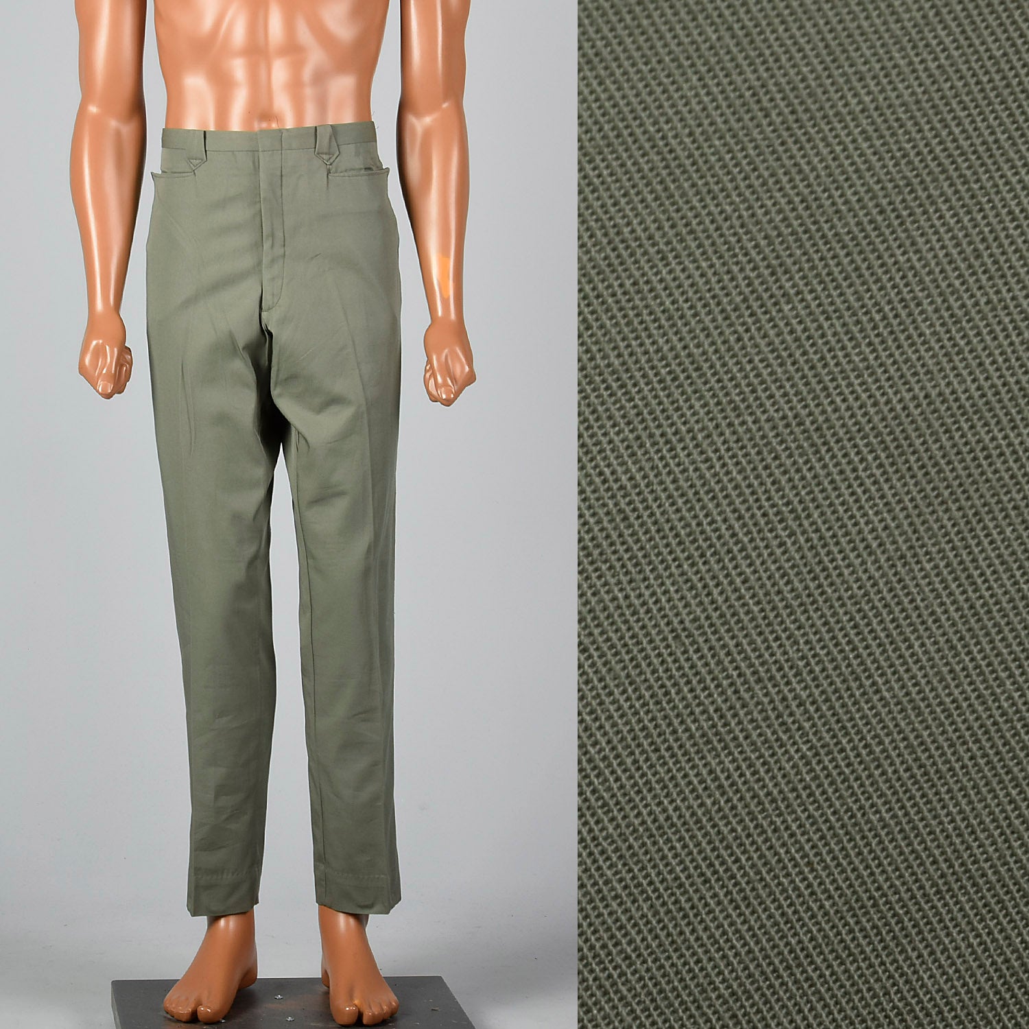 Medium 1960s Deadstock Green Pants