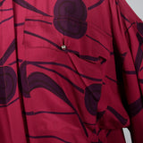 1980s Gianni Versace Purple Silk Blouse