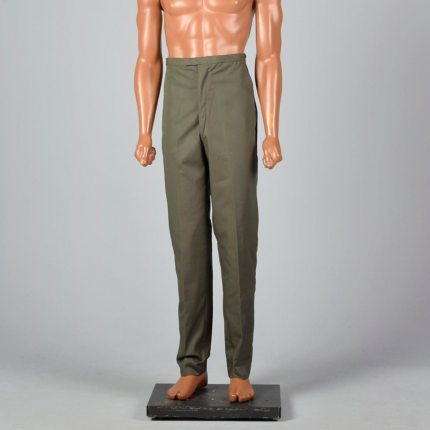 Medium 1960s Green Cotton Twill Pants