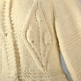 1970s Elizabeth Arden Chunky Knit Sweater Coat