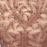 Ethereal 1950s Blush Tulle Evening Gown with Sequin Details