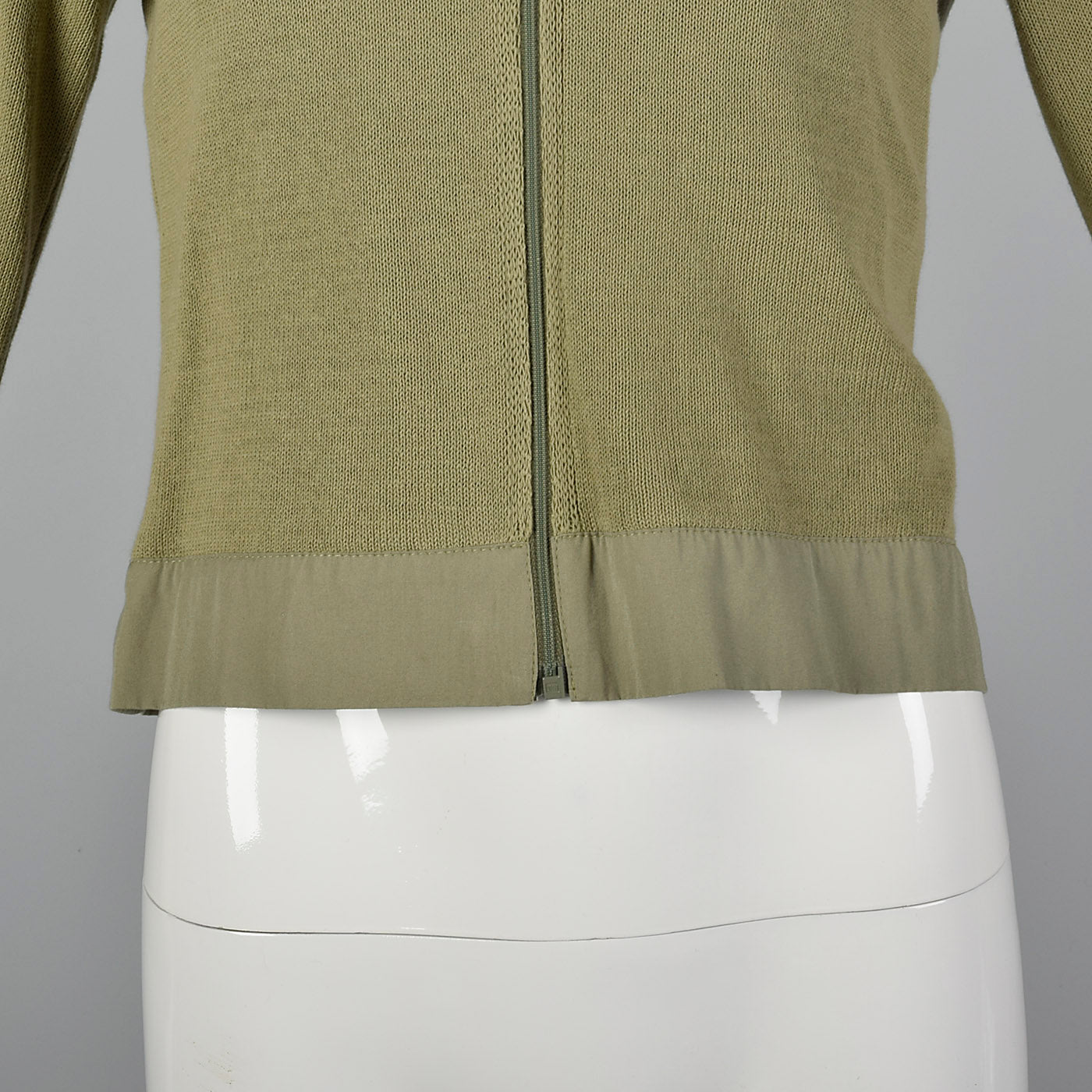 2000s Miu Miu Green Knit Jacket