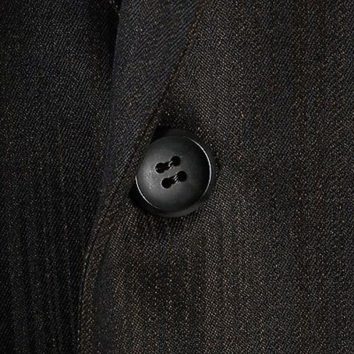1960s Mens Black and Brown Stripe Sharkskin Suit