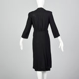 1930s Black Dress with Illusion Jacket