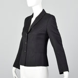 2000s Piazza Sempione Classic Black Blazer