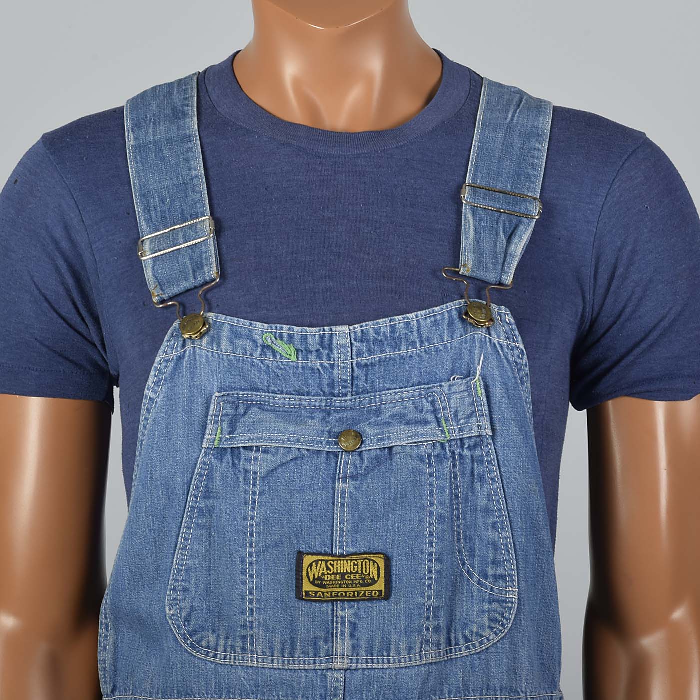 1940s Mens Washington Dee Cee Denim Overalls