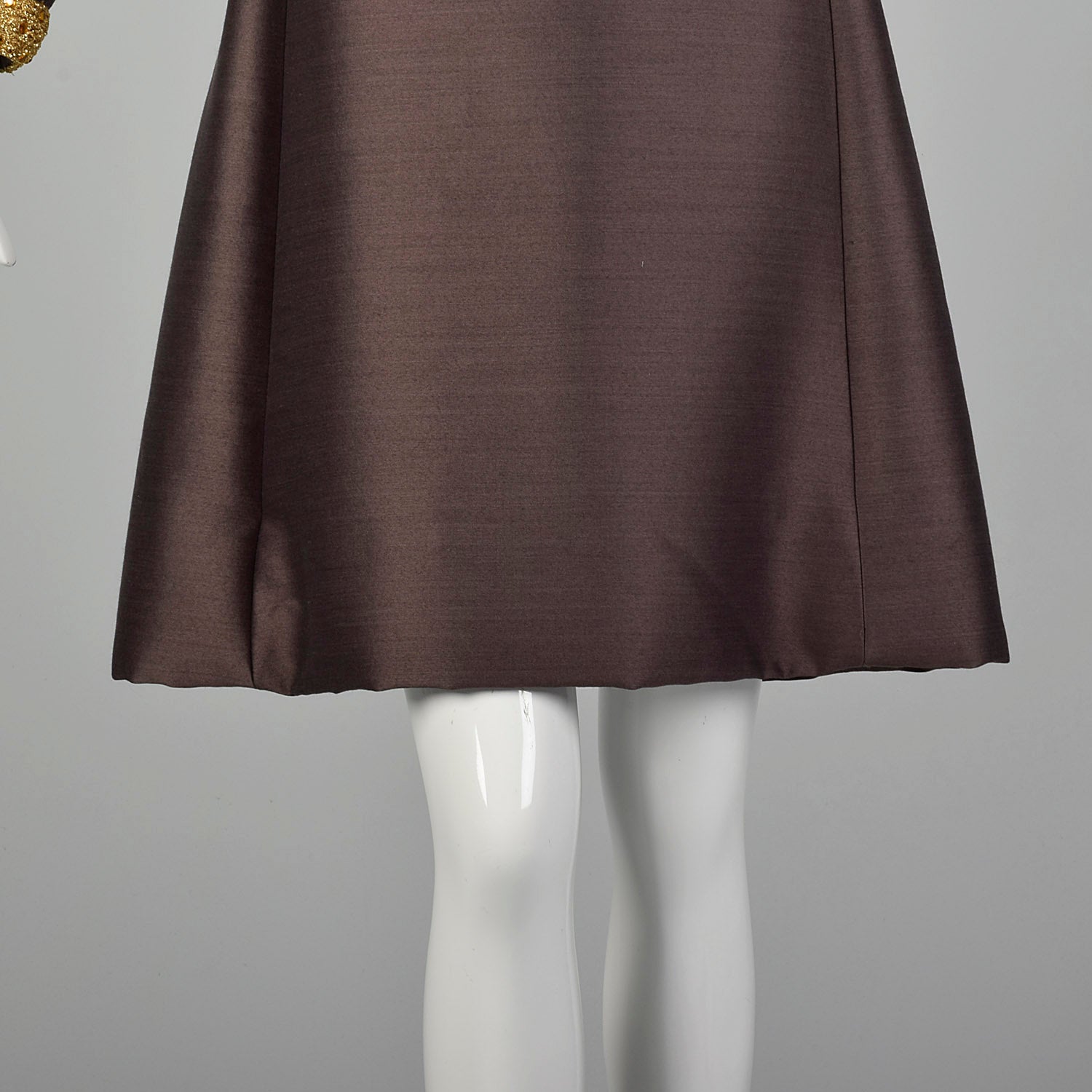 Large 1960s Brown Mod Dress