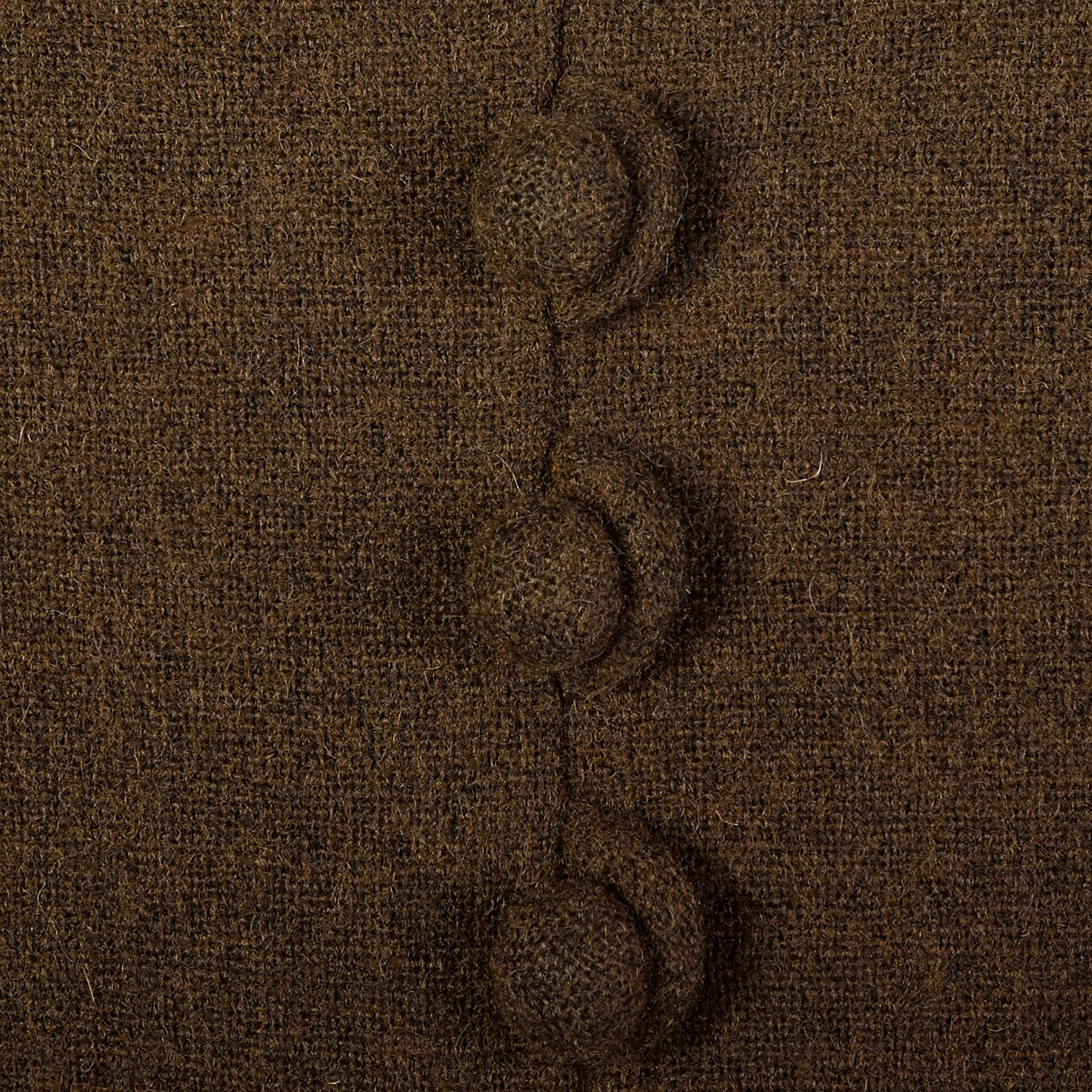 Medium 1970s Gavi Brown Wool Dress