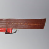 1980s Yves Saint Laurent Red Leather Belt