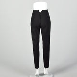 XXS 1960s Black Cigarette Pants