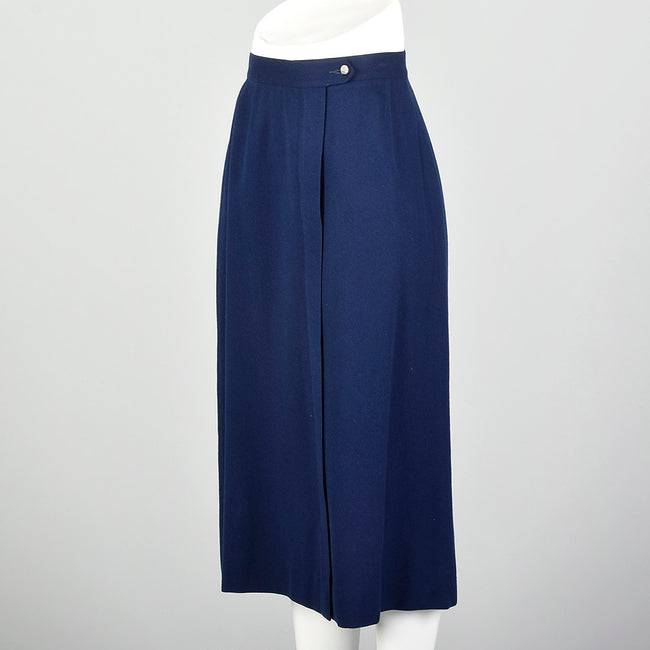 XS 1940s Pendleton Navy Blue Skirt