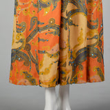 1970s Valentina Beaded Maxi Dress