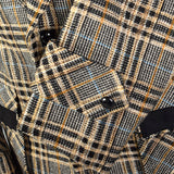 1970s Plaid Norfolk Jacket with Belted Back