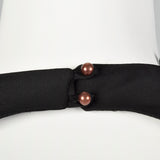 1980s Casadei Black Beaded Dress