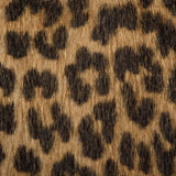 1950s Faux Fur Leopard Print Swing Coat