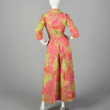 Medium 1970s Abstract Print Jumpsuit