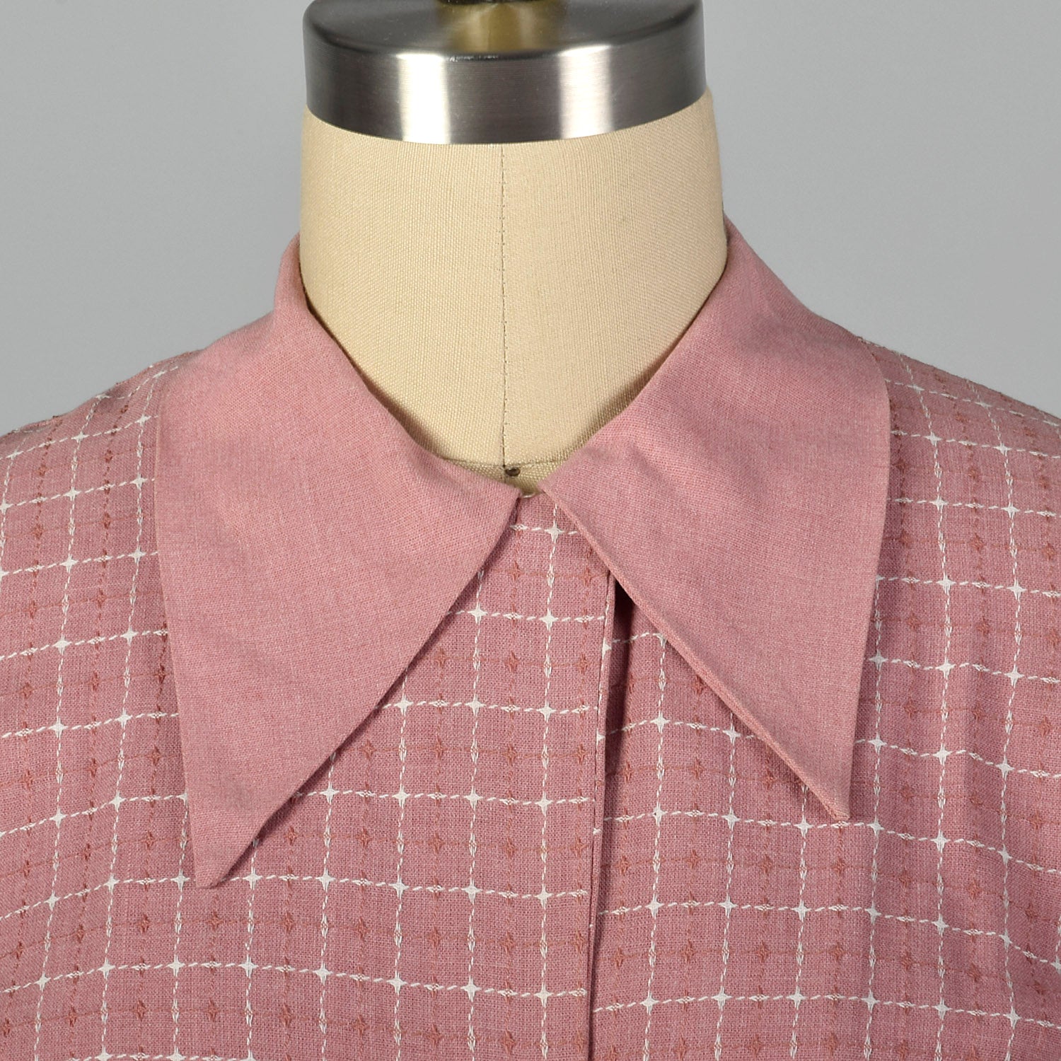 1950s Lightweight Pink Summer Skirt Suit