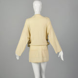 Medium Sonia Rykiel 1980s Cream Striped Tunic Sweater
