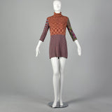 Missoni 1970s Turtleneck Mini Dress
