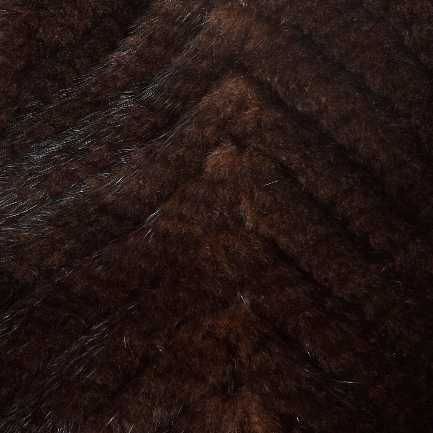 OSFM Brown Mink Fur Scarf