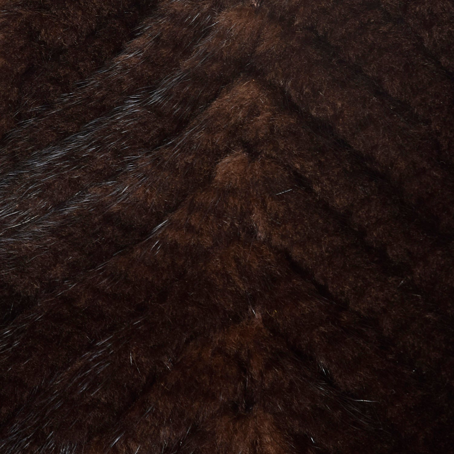 OSFM Brown Mink Fur Scarf