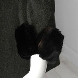 1950s Christian Dior Fur Lined Winter Jacket