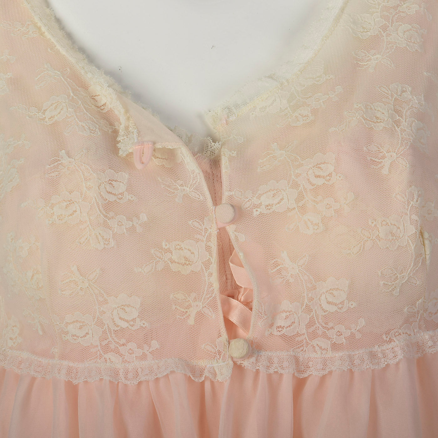 1960s Pink Babydoll Nightgown with Matching Peignoir