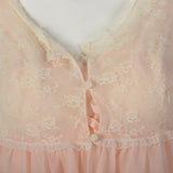 1960s Pink Babydoll Nightgown with Matching Peignoir