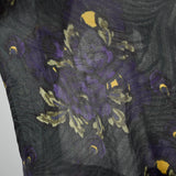 2010s Marni Green Silk and Wool Floral Top