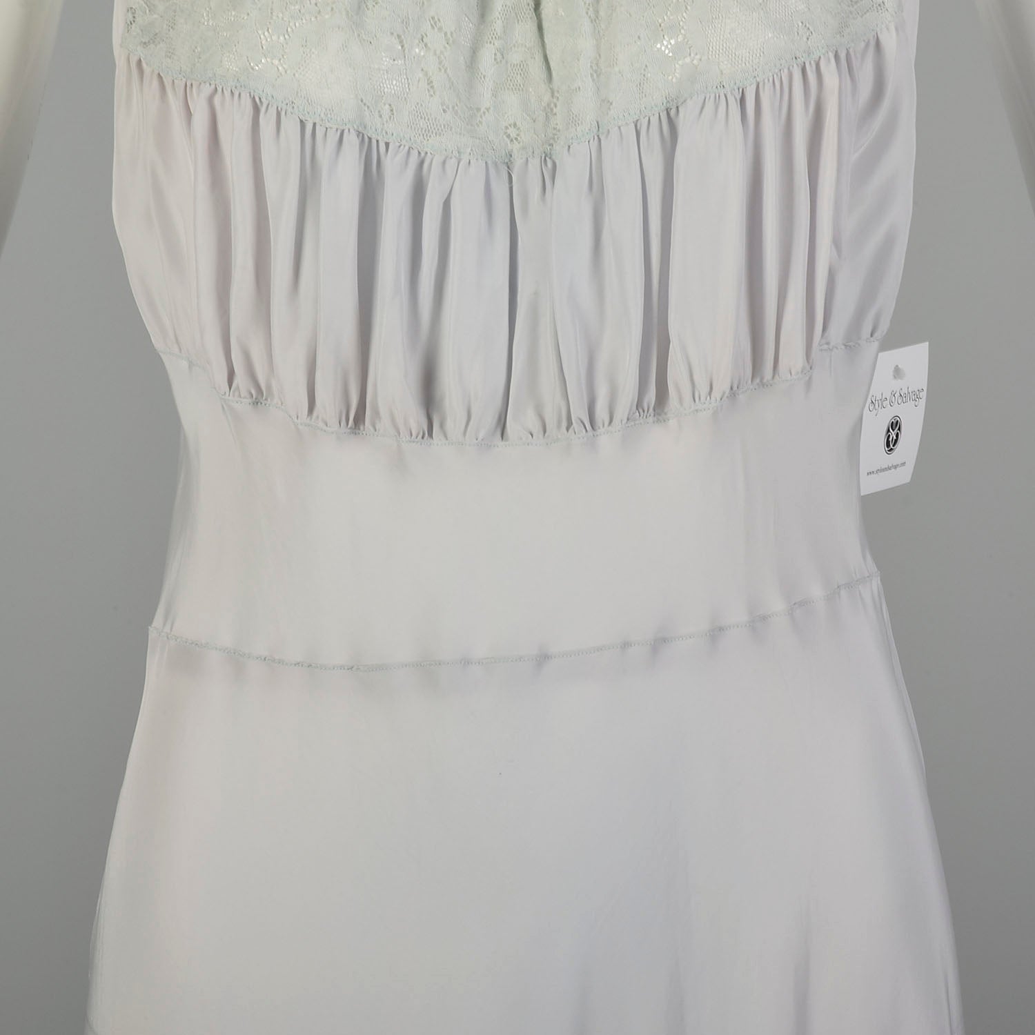 Medium 1940s Rayon Vintage Nightgown Boudoir Lingerie
