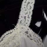 1970s Off White Camisole with Lace Trim
