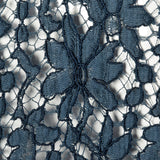 1940s Sheer Blue Lace Dress