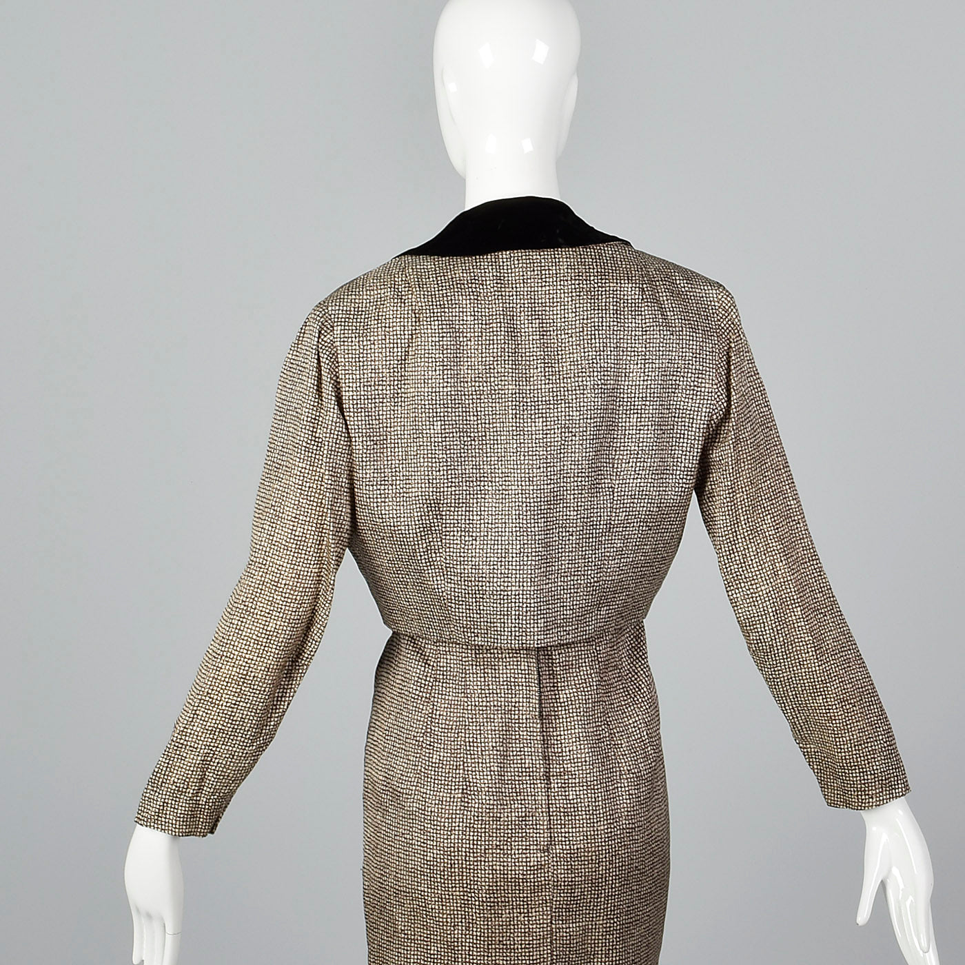 1950s Dress and Jacket Set with Removable Dickie