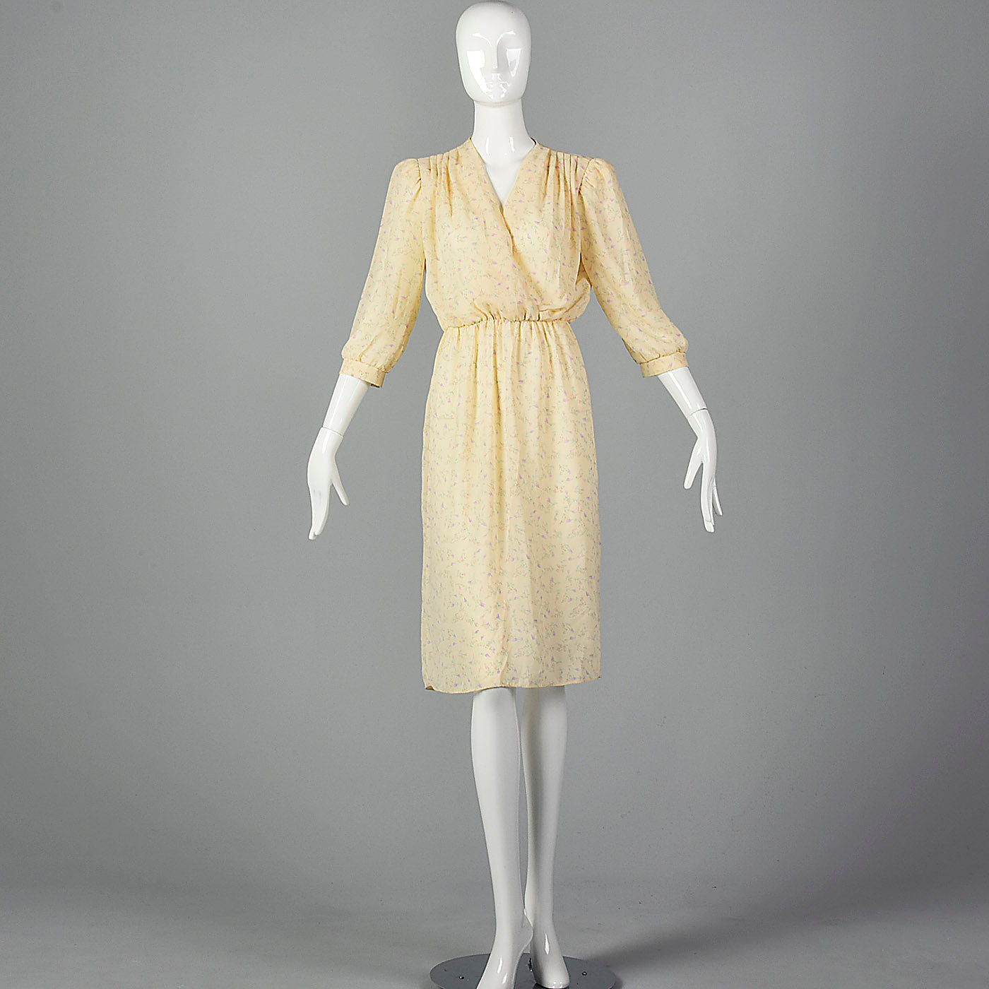1970s Diane Von Furstenberg Floral Dress