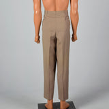 Large 1960s Palm Beach Brown Pants