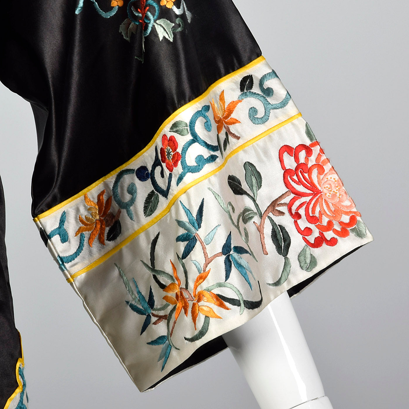 1960s Silk Blend Jacket with Asian Embroidery