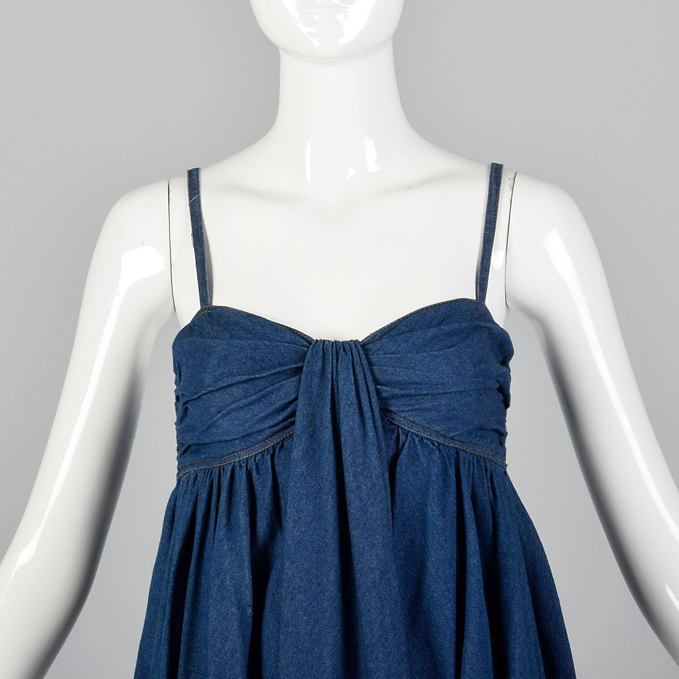 1990s DKNY Denim Babydoll Mini Dress Style & Salvage 1990s DKNY Denim Babydoll Mini Dress Style & Salvage