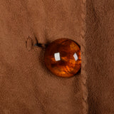 2000s Brown Suede Leather Dress